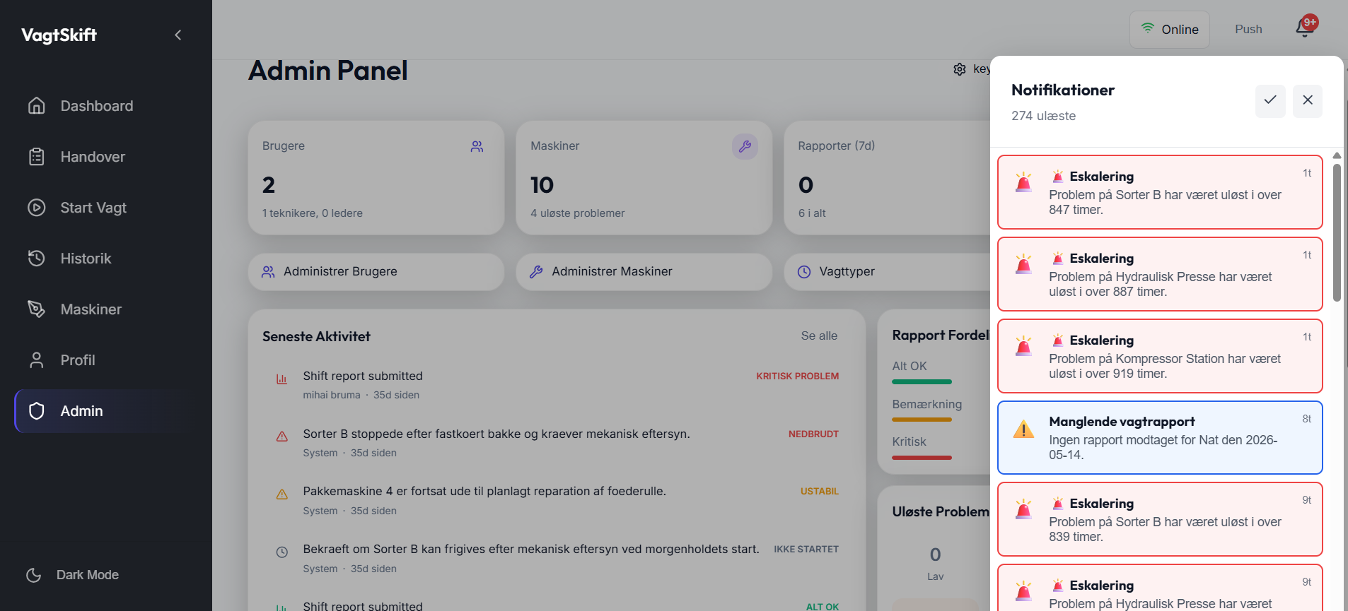 VagtSkift Notifications