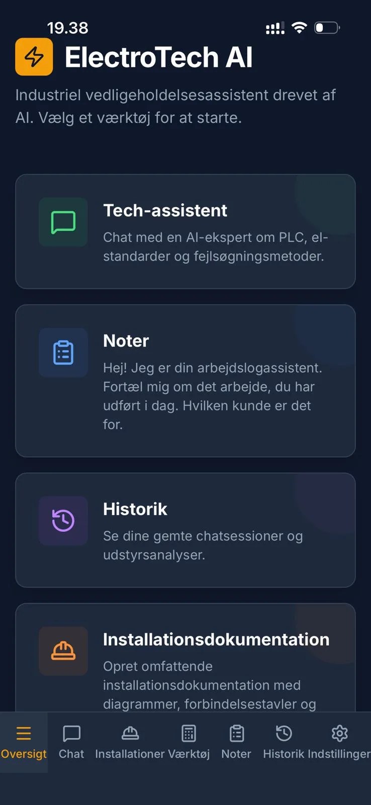 ElektroTech AI: Teknisk viden & fejlfinding